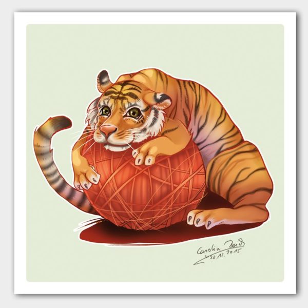 Kunstdruck Tiger